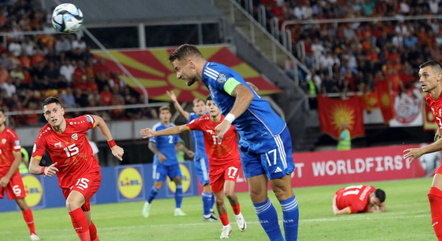 Immobile fez o gol da Itália em empate com a Macedônia do Norte
