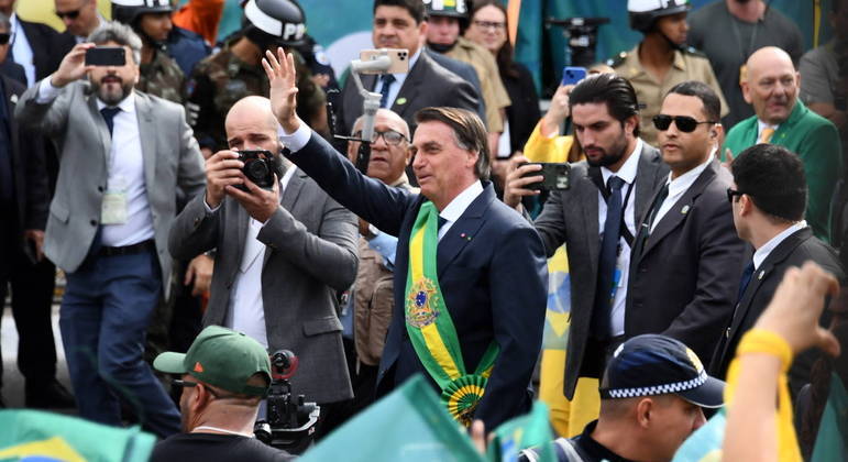Presidente Jair Bolsonaro participou dos atos do 7 de Setembro
