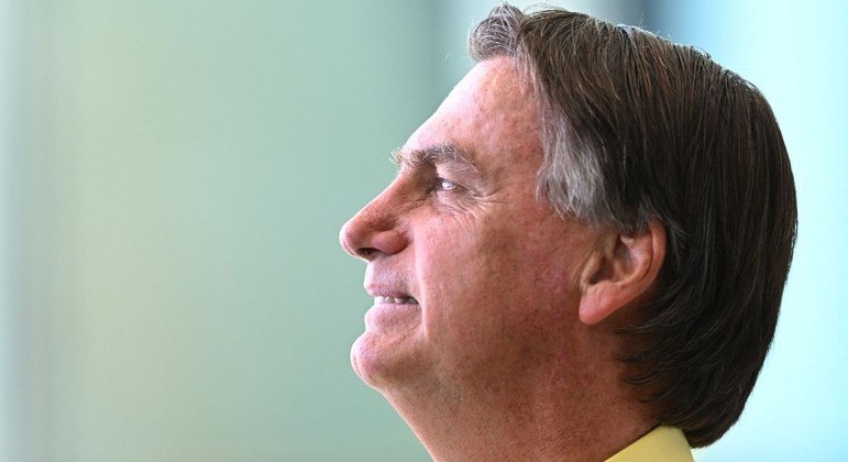 O presidente Jair Bolsonaro durante evento no Palácio da Alvorada