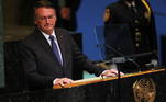 Presidenre Jair Bolsonaro discursa na ONU nesta terça-feira (20) 