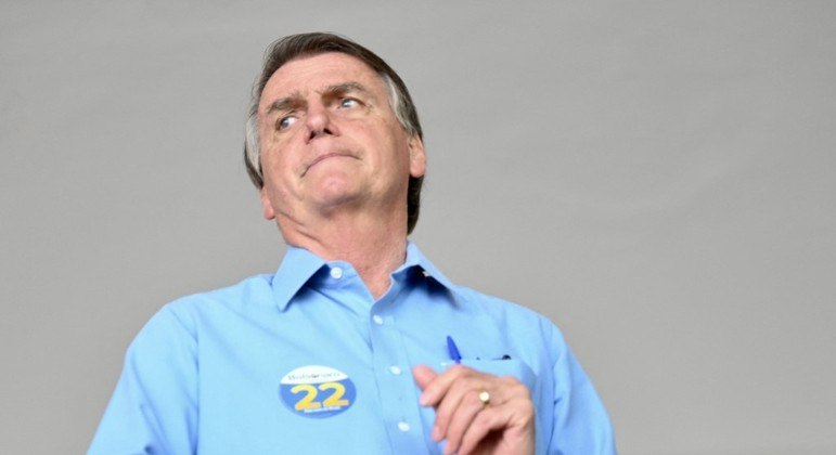 Presidente Jair Bolsonaro durante evento de campanha no segundo turno