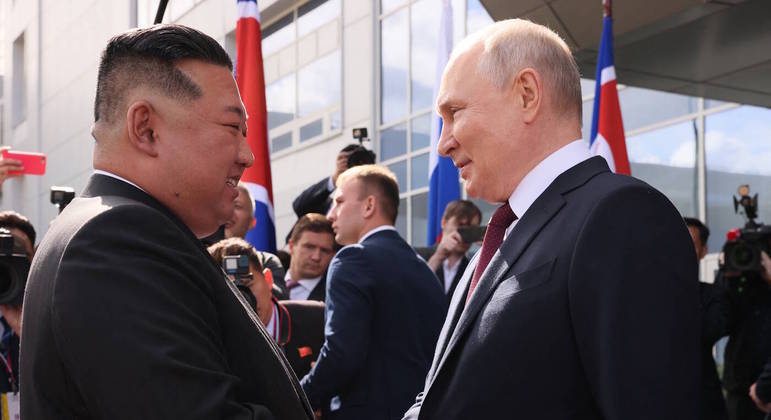 Ditador da Coreia do Norte se encontrou com Putin no extremo leste da Rússia