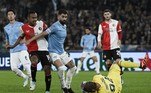 Já na Itália, a Lazio recebeu o Feyenoord e venceu com um gol solitário de Ciro Immobile