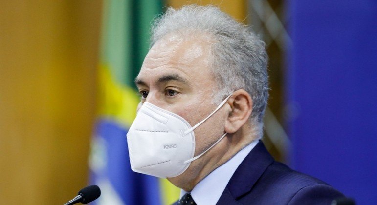 O ministro Marcelo Queiroga, que disse que o Brasil pode dobrar leitos de UTI em caso de necessidade
