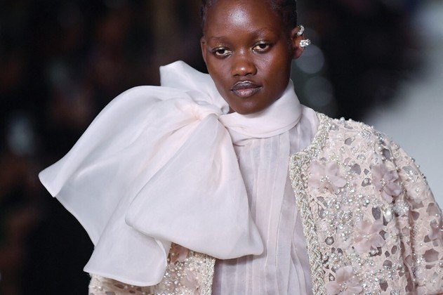 FASHION-FRANCE-SAAB
A model presents a creation from Elie Saab Haute-Couture Spring-Summer 2023-2024 collection during Paris Fashion Week in Paris, on January 25, 2023.
JULIEN DE ROSA / AFP
