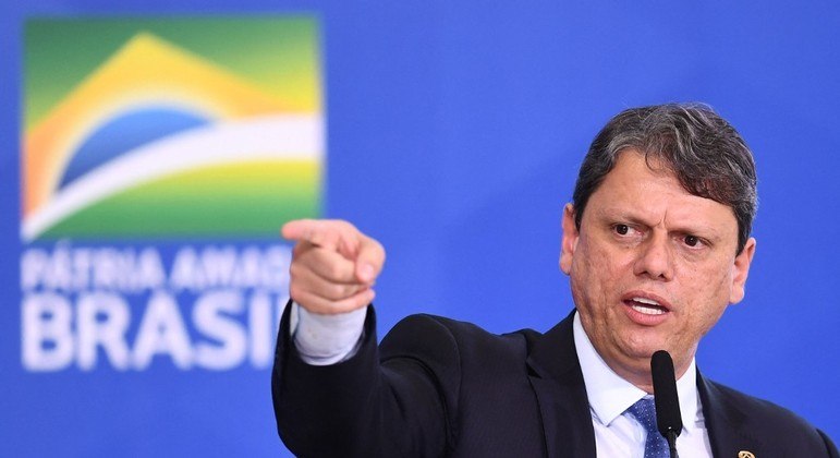 Tarcísio Freitas: candidatura prioritária para o projeto de Bolsonaro.
