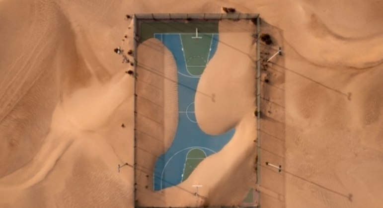 After Sand Storm segundo lugar na categoria Urbano do Drone Photo Awards
