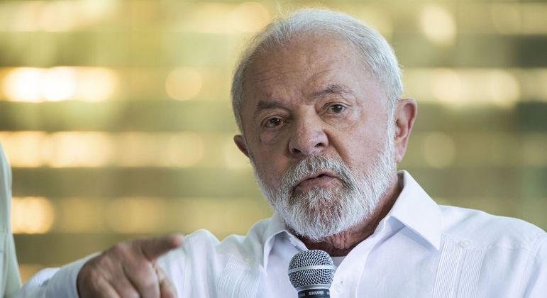 O presidente da República, Luiz Inácio Lula da Silva, durante discurso