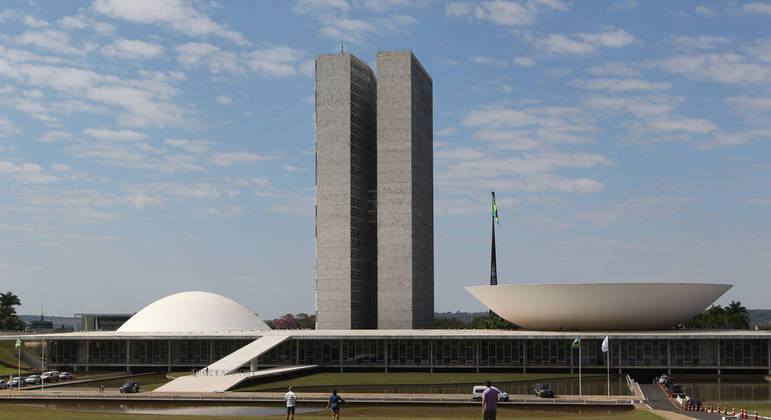 Palácio do Congresso Nacional, na Esplanada dos Ministérios, em Brasília
