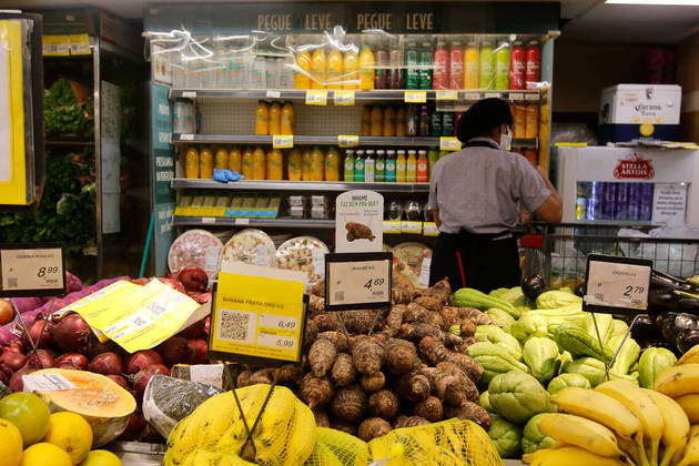 Supermercado na zona sul do Rio de Janeiro
 Publicado em 20/05/2020 05:31
 Foto: Tânia Rêgo/Agência Brasil
 Local: Rio de Janeiro-RJ