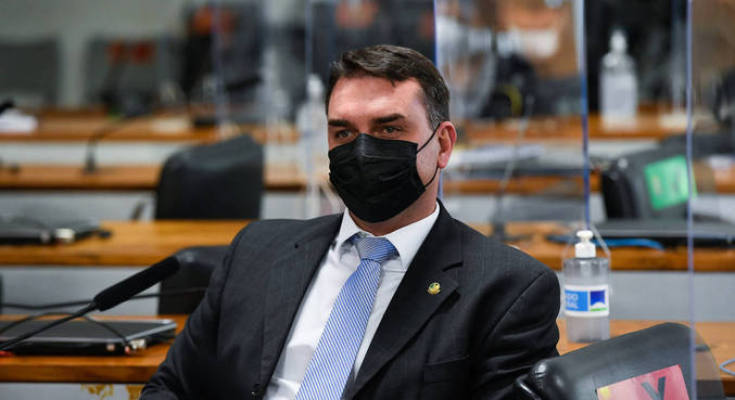 O senador Flávio Bolsonaro (Patriota-RJ) 