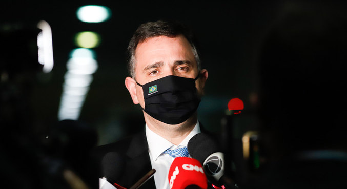 O presidente do Senado, Rodrigo Pacheco (DEM-MG)