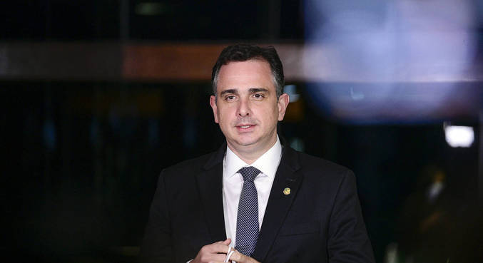 O presidente do Senado Federal, senador Rodrigo Pacheco (DEM-MG)