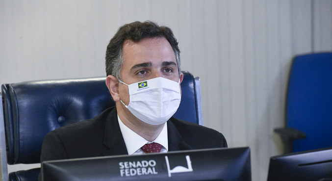 O presidente do Senado Federal, senador Rodrigo Pacheco (DEM-MG