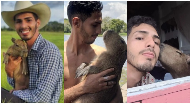 Influencer Agenor Tupinambá nega usar capivara Filó para ganhar dinheiro