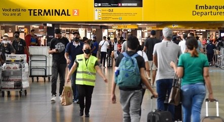Aeroporto de GRU tem movimento acima do normal