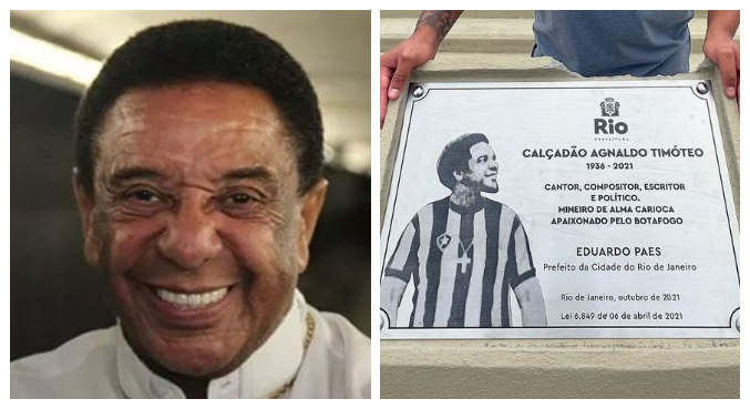 Agnaldo Timóteo ganhou homenagem e virou nome de calçadão no Rio