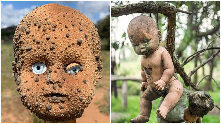 Agora, um recorde que foge do corpo humano: uma ilha no México tem a maior coleção de bonecas “assombradas” do mundo.