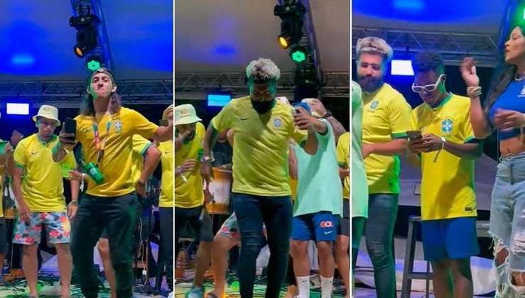 Ainda no clima da vitória da Seleção Brasileira, um vídeo de sósias de jogadores brasileiros comemorando com um pagodão raíz fez sucesso nas redes sociais.