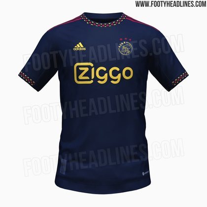 Ajax: camisa 2 (vazada na internet) / fornecedora: Adidas
