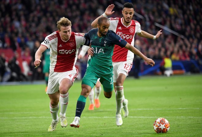 ajax vs tottenham ao vivo online