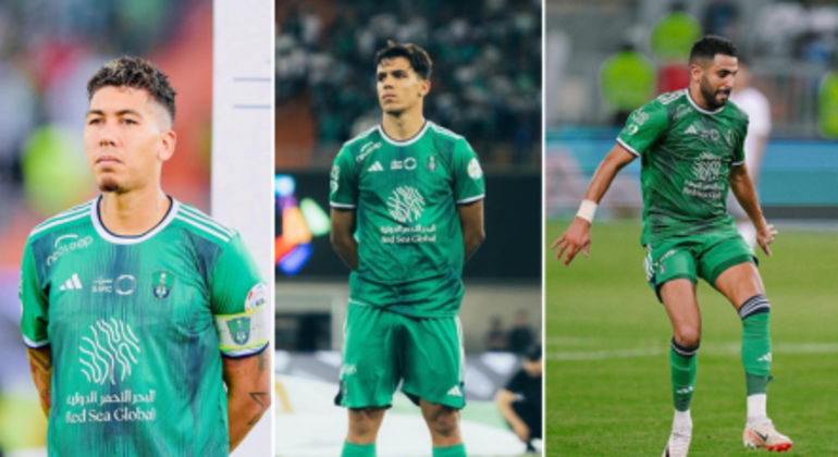 4. Al-Ahli O time voltou à Pro League depois de uma temporada na segunda divisão e trouxe consigo reforços. Firmino (estava sem clube), Gabri Veiga (R$ 210,5 milhões) e Riyad Mahrez (R$ 156 milhões) foram os primeiros a chegar