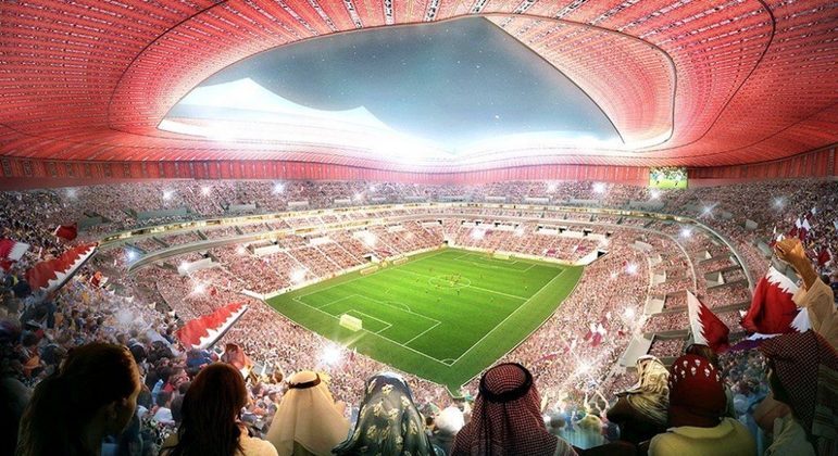 O Al Bayt, estádio do primeiro jogo do hospedeiro