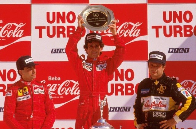 Alain ProstUm dos maiores automobilistas, o francês estreou na Fórmula 1 em 1980 e, cinco anos mais tarde, venceu seu primeiro título pela McLaren