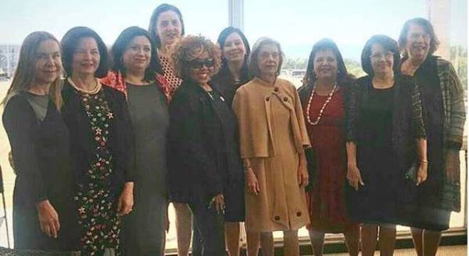 Alcione com as mulheres que mandam no Judiciário brasileiro