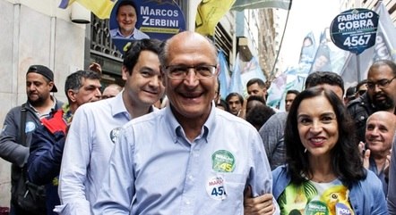 Geraldo Alckmin na campanha de 2018