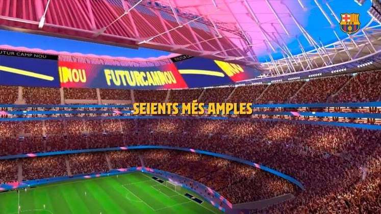 Além disso, a previsão é que o novo Camp Nou tenha a capacidade ampliada para pouco mais de 110 mil lugares.