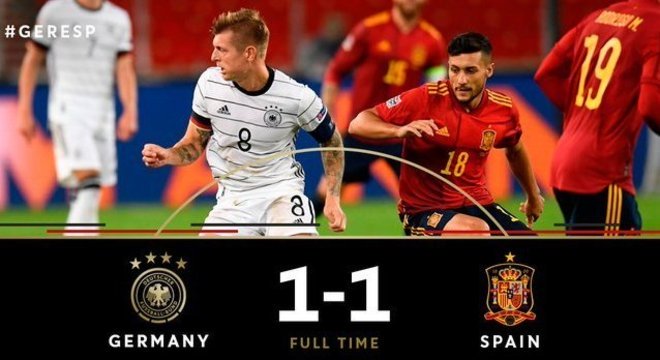 Alemanha 1 X 1 Espanha
