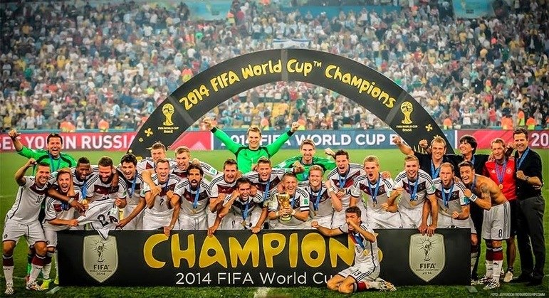 A comemoração da Alemanha no Maracanã