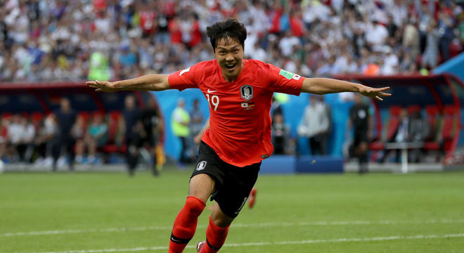 Kim fez o primeiro gol da Coreia na vitória sobre a Alemanha
