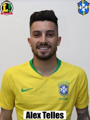 Alex Telles - 6,0 - Substituindo Alex Sandro, que testou positivo para a Covid-19, fez jogo regular, sem grandes destaques, mas também sem falhas. Está na briga, ainda junto com Guilherme Arana, por uma vaga no Mundial.