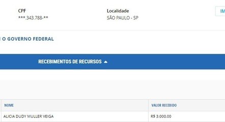 Jovem recebeu R$ 3.000 de benefício