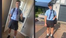 Calor no Reino Unido: alunos usam saia para protestar contra a proibição de shorts na escola