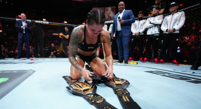 Amanda Nunes, dona de dois cinturões, a melhor lutadora de todos os tempos, decide se aposentar