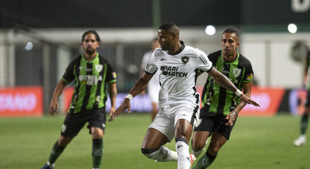 Júnior Santos marcou os dois gols do Botafogo