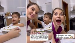 Sinceridade de garotinho rende relato engraçado de uma mãe nas redes sociais (Reprodução Instagram/@jhenifervieira; Montagem/R7)