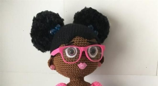 amigurumi - boneca negra de amigurumi 