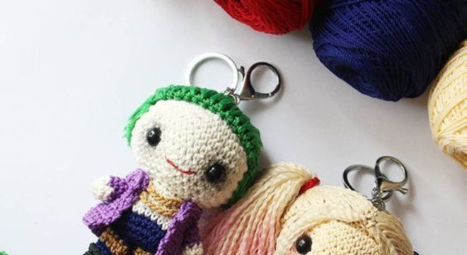 amigurumi - coringa e arlequina de amigurumi 