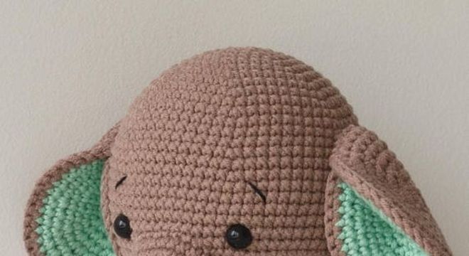 amigurumi - elefante marrom de amigurumi 