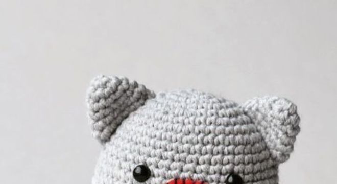 amigurumi - gato cinza de amigurumi 