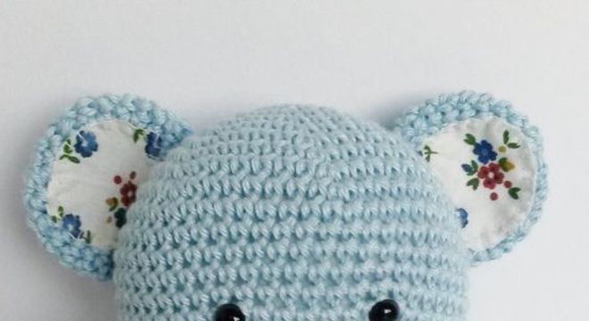 amigurumi - urso azul de amigurumi 