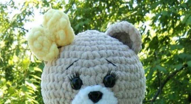 amigurumi - urso de vestido de amigurumi 