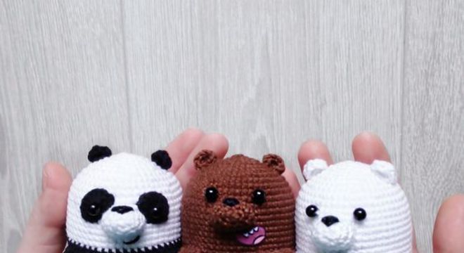 amigurumi - ursos em miniatura de amigurumi 