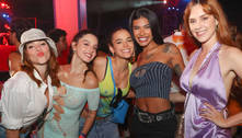 Bruna Marquezine curte show de Thiaguinho com blusa de grife que simula mamilos
