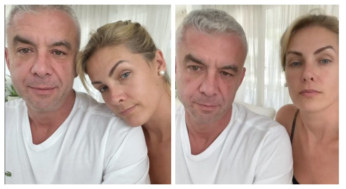 Ana Hickmann e Alexandre Correa estão sem sintomas e isolados em casa