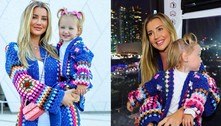 Ana Paula Siebert combina look com a filha, Vicky Justus, em dia de passeio em Miami